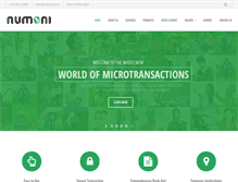 Tablet Screenshot of numoni.com